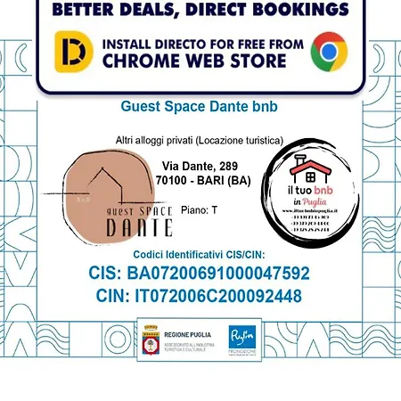 Guest Space Dante - Center , Fast Wi-fi - Бари